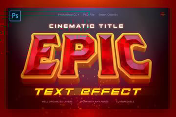EPIC - Cool Cinematic InDesign Text Effects