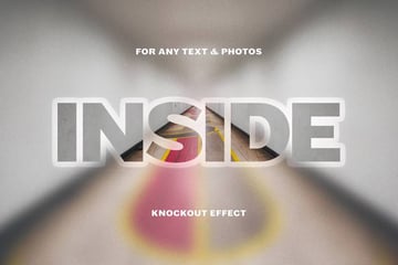 Knockout Blur InDesign Text Effect