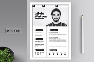 Contemporary Resume Template Microsoft Word
