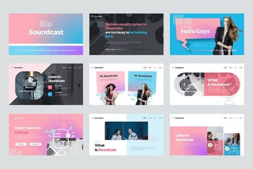 Soundcast Music PowerPoint Template