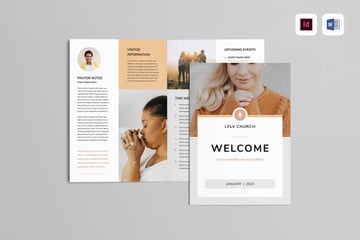 Church Bulletin | MS Word & InDesign