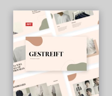 Getstreift Simple PowerPoint Background Template