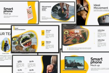  Gesture Sports PowerPoint Vorlage