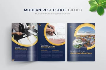 Modern Real Estate Bifold Brochure