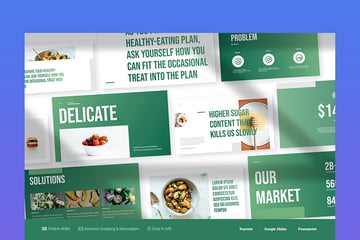 Delicate Menu Template PowerPoint