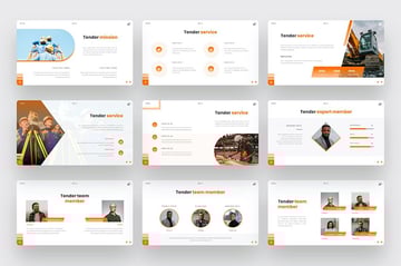 Tender Construction PowerPoint Theme