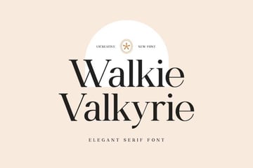 Walkie Valkyrie Serif Font Family