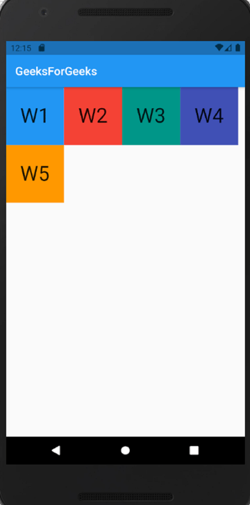 Wrap Widget horizontal alignment