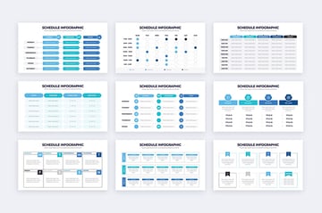 Business Schedule Illustrator Infographics