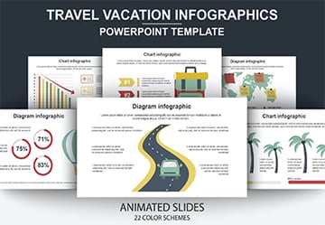 Travel Infographics Powerpoint Animated Slides