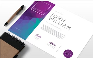 Modern Certificate 06