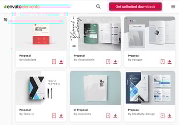 Marketing Proposal Templates on Envato Elements