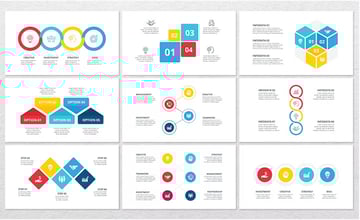 Animated Abstract PowerPoint Infographics. Set 02