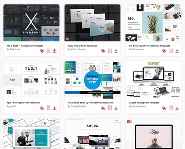 PowerPoint templates on Envato Elements