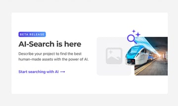 AI search in Envato Elements 