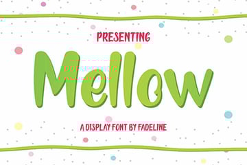 Mellow Cute Display Font Cute Cricut Fonts