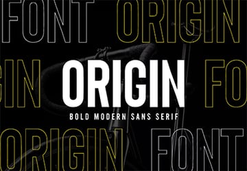 Origin - Bold Retro Sans Serif