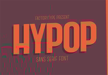 HYPOP - A Nostalgic Sans Serif