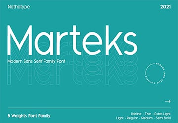 Marteks-Sans Serif Font Family