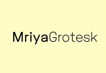 Mriya Grotesk - Premium Sans-Serif Typeface