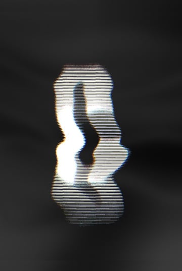 The Letter C in Different Fonts: Chromatic Glitch Text Effect