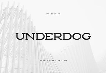 UNDERDOG - Modern Wide Slab Serif