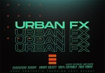 Urban Trending Text Effects