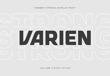 VARIEN - Modern Strong Display Font