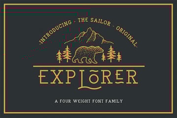 explorer nautical font