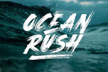 ocean rush nautical font