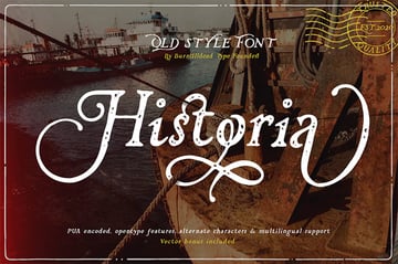 historia nautical font