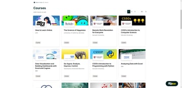 A look at the most recent courses offered on the edX course website