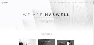 Haswell is a high-quality website template that can be used in WordPress