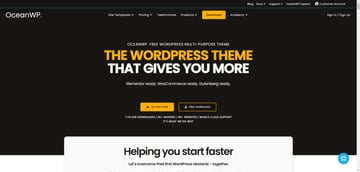 OceanWP is a free theme for WordPress