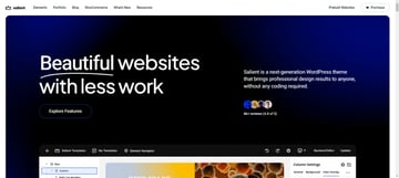 Salient is a beautifully designed WordPress theme