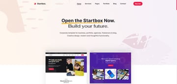Startbox is a small but powerful WordPress theme