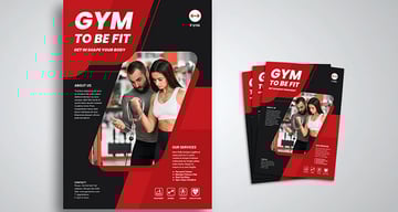 Gym and Fitness Flyer Promo Template