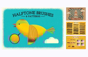 Halftone brushes