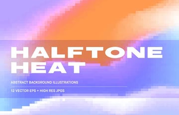 Halftone Heat - Halftone Pattern Illustrator