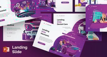 Landing Slide Powerpoint Template