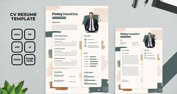 Modern Resume Photoshop Template
