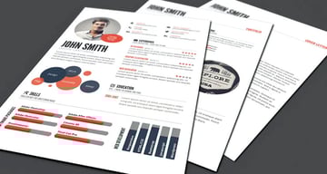 InfoGraphic Style Resume Template