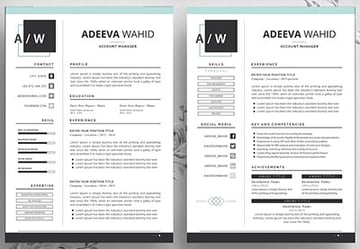 Simple Resume Template Wahid