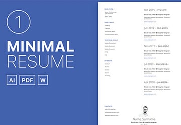 Minimal Resume 01
