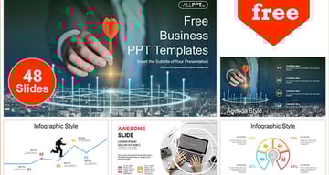 Businessman Target Marketing PowerPoint Templates