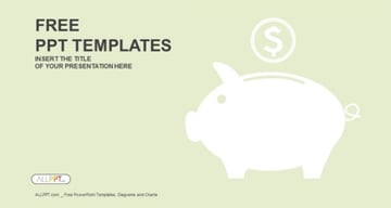 Piggy money box PowerPoint Templates