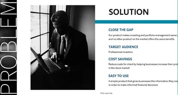 Financial pitch deck