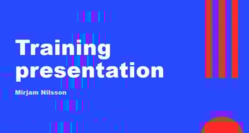 Training presentation