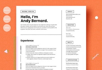 Simple & Creative Google Docs CV Template