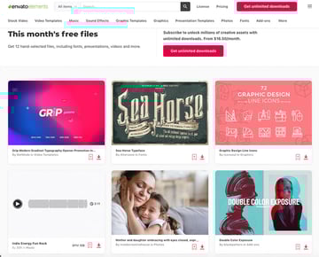 Free Files From Envato Elements